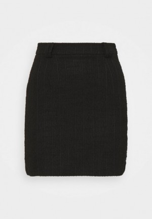 Anna Field Mini Skirt With Belt Loop Pencil Skirt Rok Dames Zwart | 8369-VNPCM