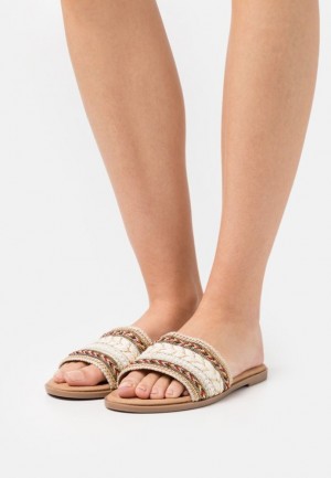Anna Field Mules Pantoffels Dames Beige | 9748-PBTYF