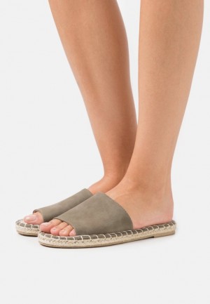 Anna Field Mules Pantoffels Dames Khaki | 0812-WPJCD