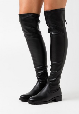 Anna Field Over The Knee Boots Laarzen Dames Zwart | 1234-YIPUO