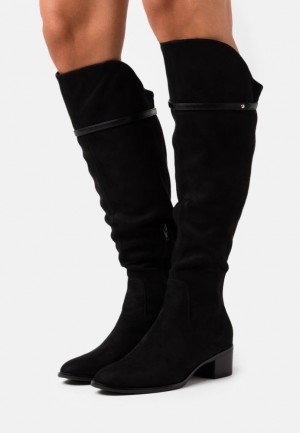 Anna Field Over The Knee Boots Laarzen Dames Zwart | 7028-FSKQR