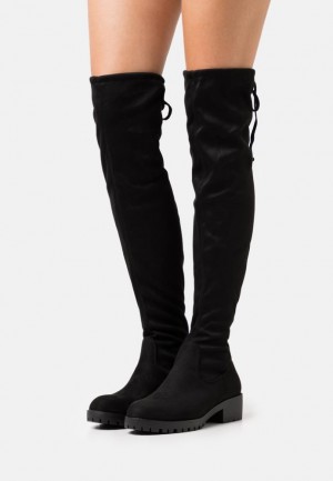 Anna Field Over The Knee Boots Laarzen Dames Zwart | 6490-WHFNY