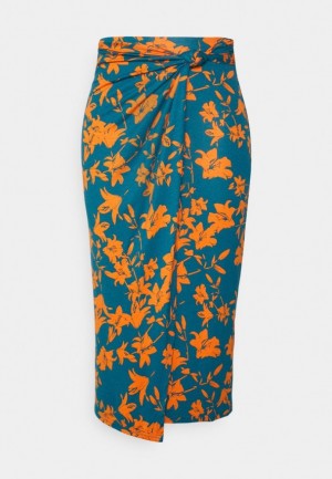 Anna Field Pencil Skirt Rok Dames Blauw | 1254-UDXCG
