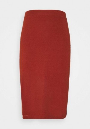 Anna Field Pencil Skirt Rok Dames Bruin | 3078-CJRLK