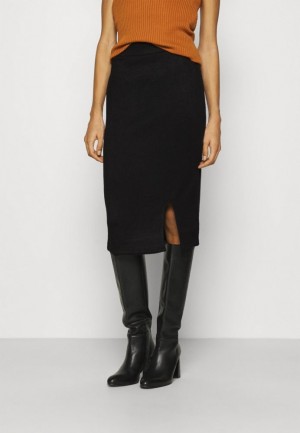 Anna Field Pencil Skirt Rok Dames Zwart | 5042-LMATH