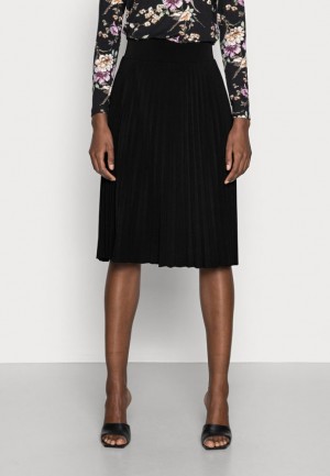 Anna Field Plisse A Line Mini Skirt A Line Skirt Rok Dames Zwart | 9710-UIHRZ