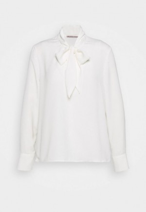 Anna Field Pussy Bow Blouse Blouse Overhemd Dames Wit | 2450-NOEGX