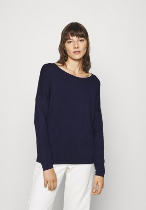 Anna Field Relaxed Boot Neck Jumper Pullover Dames Donkerblauw | 1294-KCDYP