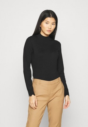 Anna Field Scallop Detail Jumper Jumper Pullover Dames Zwart | 3509-UXWJK