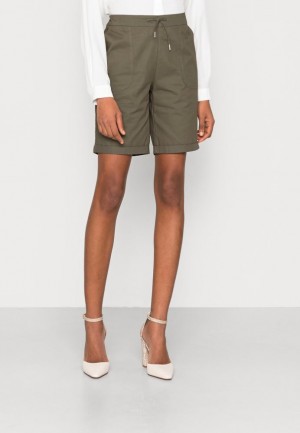 Anna Field Shorts Broek Dames Donkergroen | 5920-KODVB