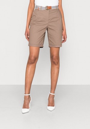Anna Field Shorts Broek Dames Grijs Bruin | 1738-FODGP