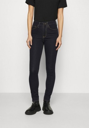 Anna Field Slim Fit Jeans Broek Dames Blauw | 3570-PWLGX