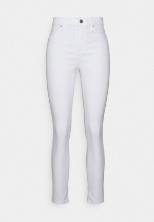 Anna Field Slim Fit Jeans Broek Dames Wit | 6495-ASYXK
