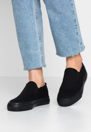 Anna Field Slip Ons Laag Schoenen Dames Zwart | 2750-RLSKE