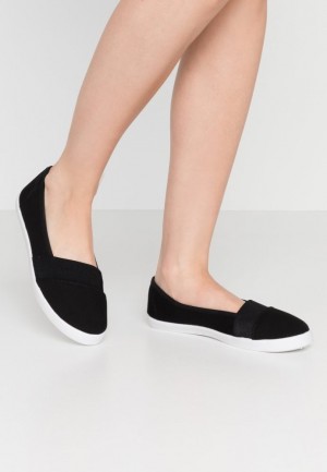 Anna Field Slip Ons Laag Schoenen Dames Zwart | 1356-CJIKL