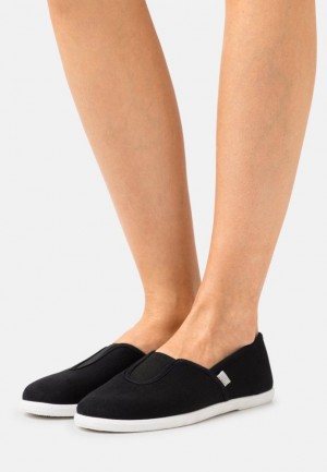 Anna Field Slip Ons Laag Schoenen Dames Zwart | 5901-UETSK