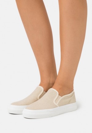 Anna Field Slip Ons Laag Schoenen Dames Beige | 5749-JRWNL