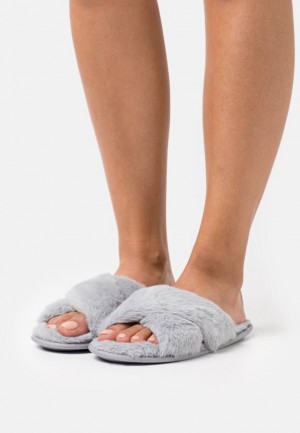 Anna Field Slippers Pantoffels Dames Grijs | 4196-DIGTR