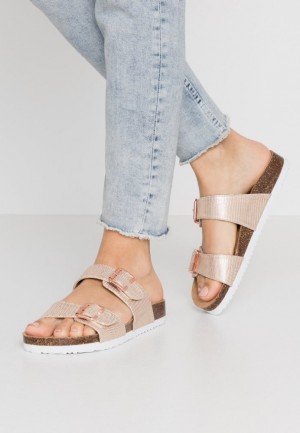 Anna Field Slippers Pantoffels Dames Roze Goud | 2160-FABDH