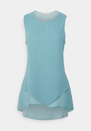 Anna Field Top Overhemd Dames Lichtblauw | 5297-CJERK