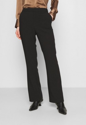 Anna Field Trousers Broek Dames Zwart | 8967-OWUVE