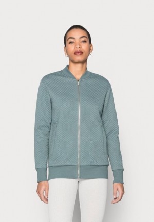 Anna Field Zip Up Sweatshirt Cardigan Dames Groen | 7152-ZMVLW